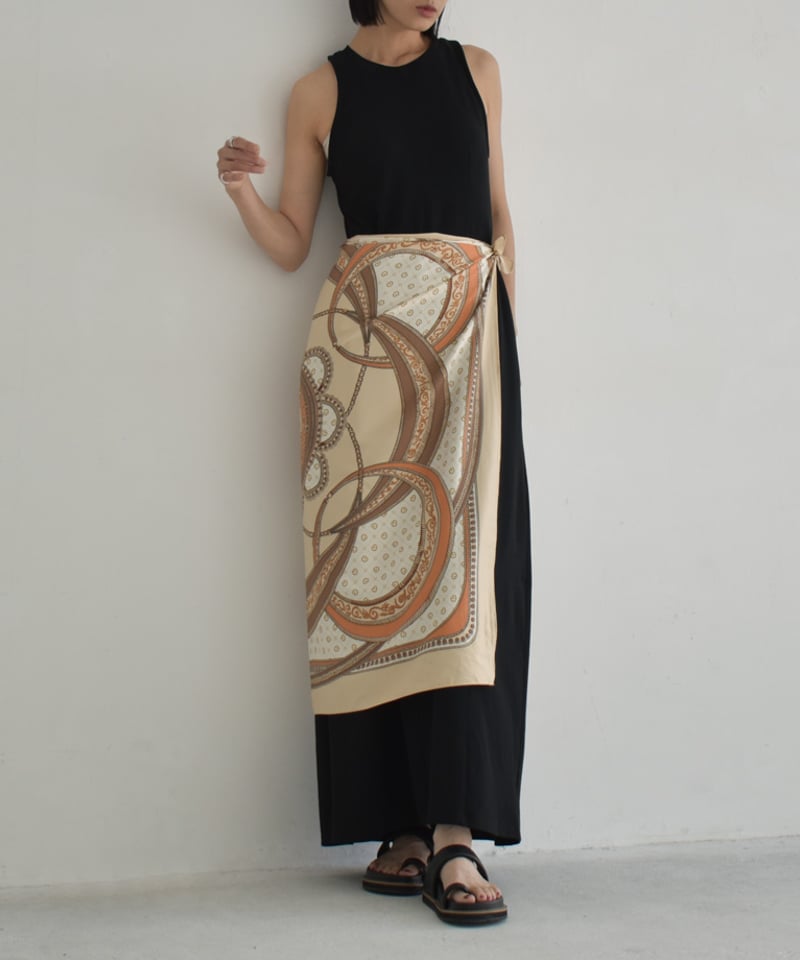 onepiece-02076 アメスリ コクーンワンピース エクリュ ブラック | L a