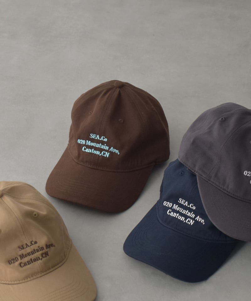 cap-02064 メッセージキャップ ベージュ ブラウン チャコール ネイビー