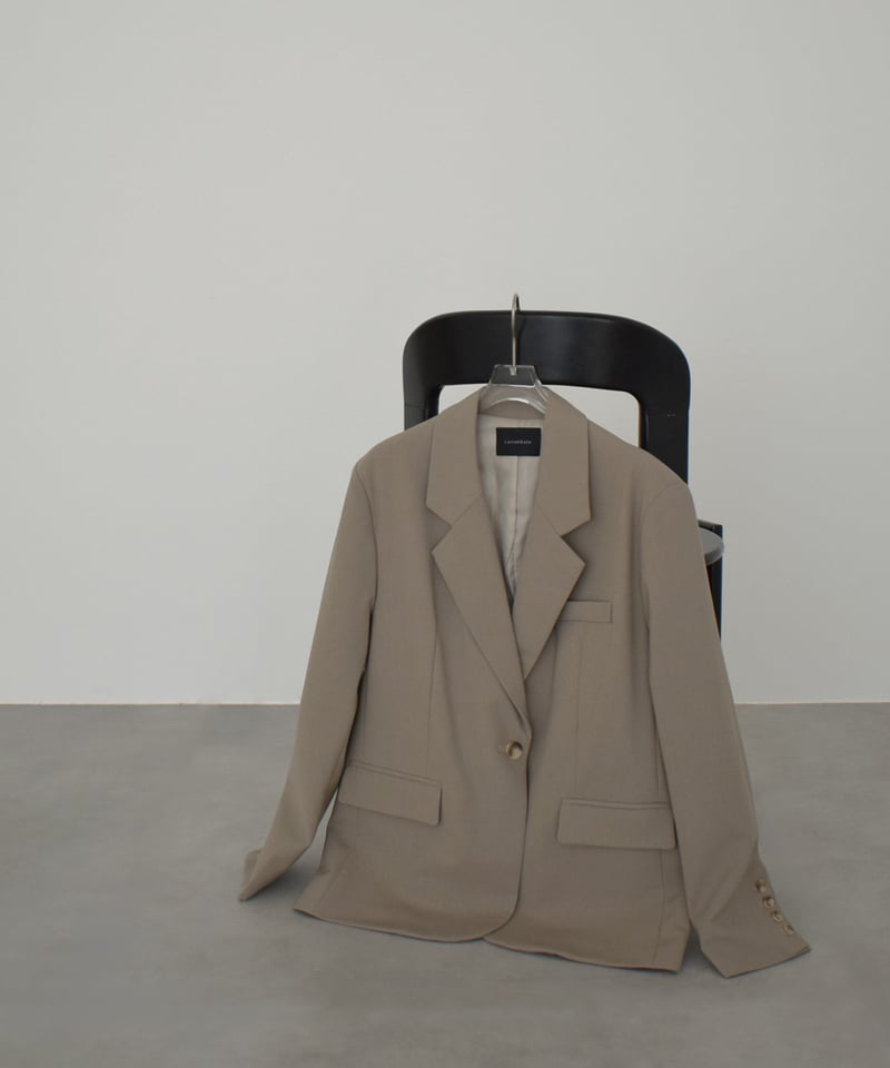 jacket-02028 オーバーサイズ テーラード ジャケット ベージュ | L a v