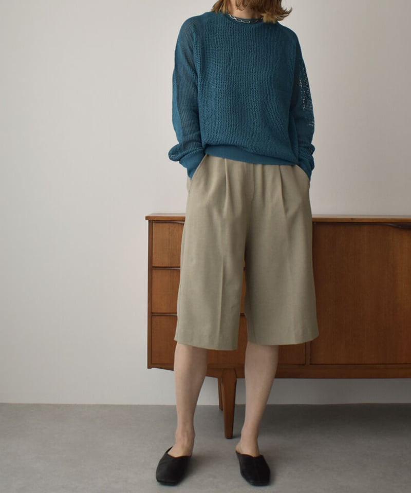 【美品】chaos　オールインワン　ショートパンツ　リネン　ブラック ディアザムラー ムーンロイド 別注 ショーツ ショートパンツ