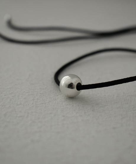 mb-necklace2-02073　メタルトップ コード チョーカーネックレス   SV925