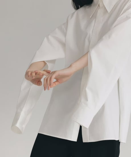 【STUDIO ENUL】arm slit over shirt　100001