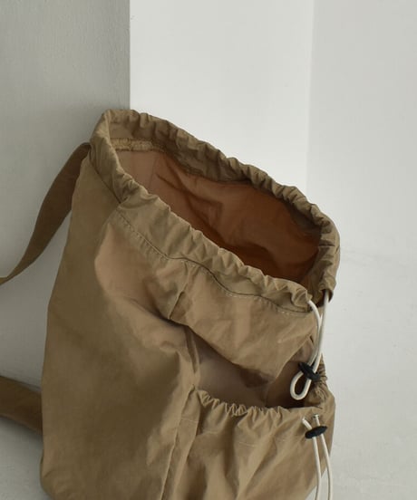 mb-bag2-02627　撥水 ナイロン ボンサックバッグ　グレージュ　モカ　ブラック