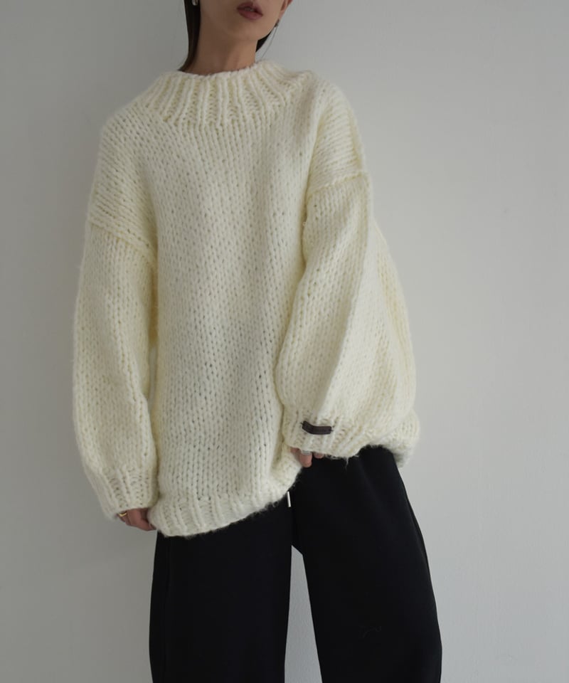 knit-02157 オーバーサイズボリューム ローゲージニット knit-02157 オーバーサイズボリューム ローゲージニット