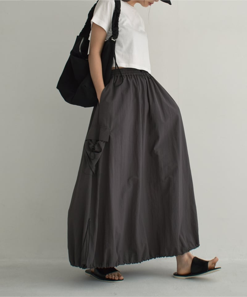 【THROW】WOVEN CARGO COLUMN スカート THROW by SLY | 【THROW】WOVEN CARGO COLUMN スカート