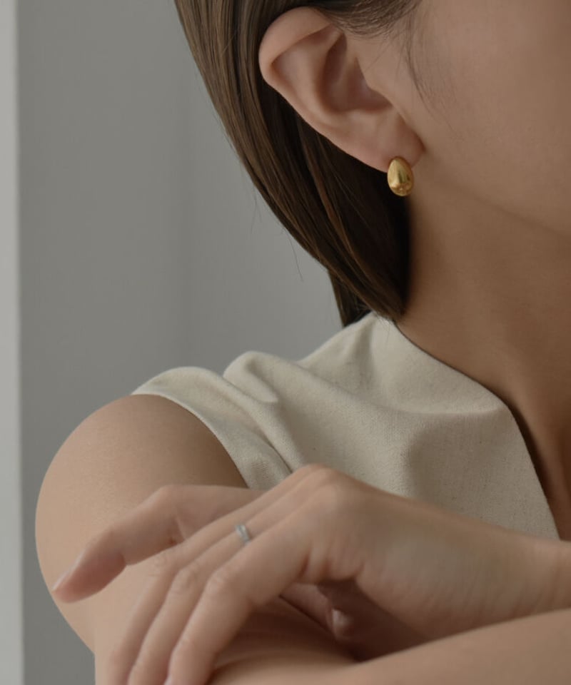 mb-pierce2-02446 ステンレス ドロップピアス シルバー ゴールド | L a