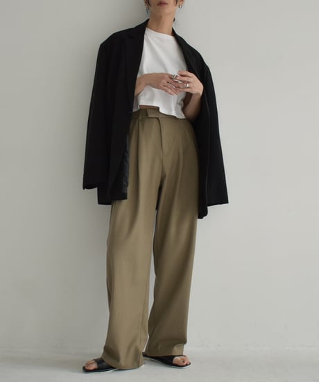 jacket-02015　オーバーサイズ テーラード ジャケット　グレー　ブラック