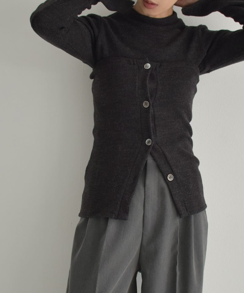 【solt】TAN タン ビスチェ MARTINA-Hazelnut-V-neck-Womens