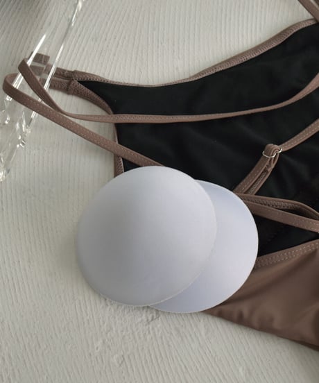 swim-02422　アシンメトリー　ワンピース　水着　ダスティピンク