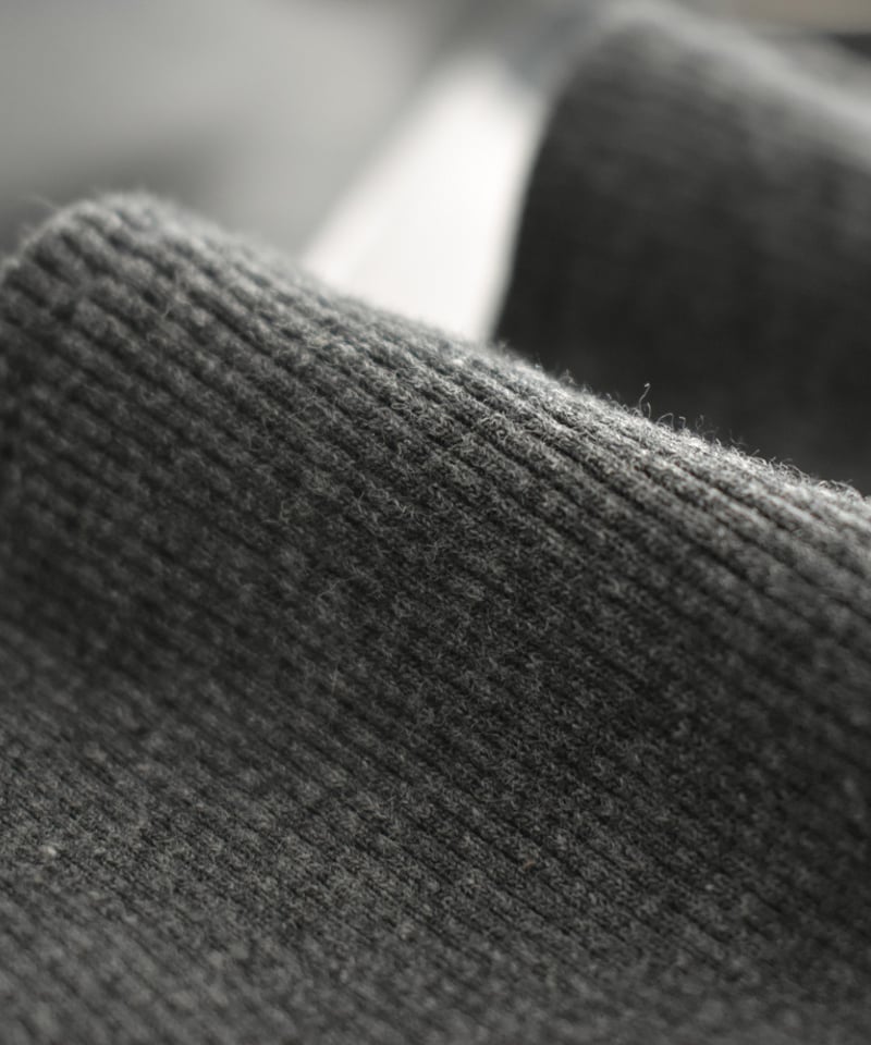 nh-knit-02267 ジップニット ビスチェ チャコール | L a v i s h G