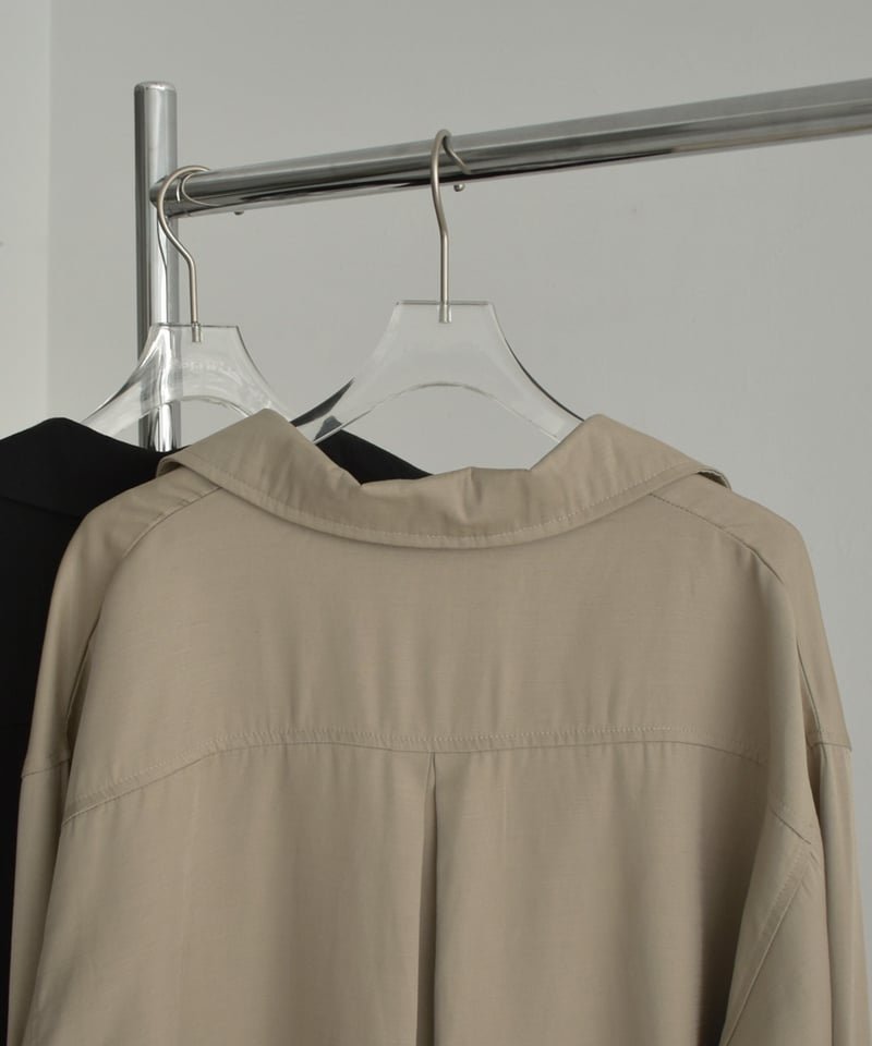 tops-12012 スキッパーシャツ 《セットアップ可能》 モカベージュ