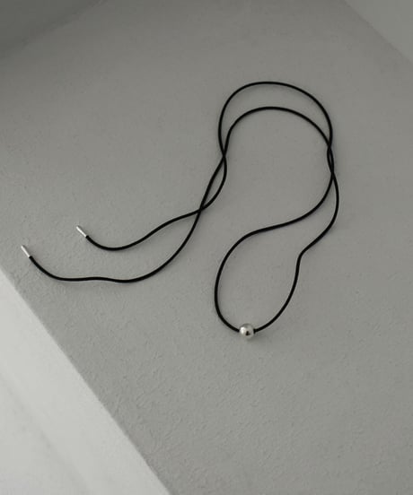 mb-necklace2-02073　メタルトップ コード チョーカーネックレス   SV925