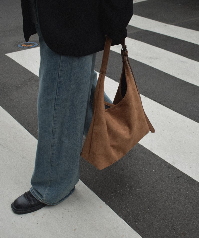 gemeil スエードワンハンドルバッグ キャメル LE'MAGE×gemeilコラボ