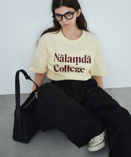 nh-tops-02614　 オーバーサイズ カラーロゴ Tシャツ　ホワイト　グレー　クリーム