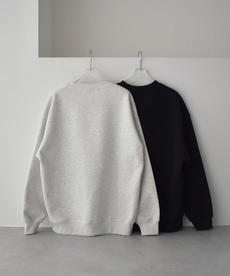 【UNISEX】 tops-02589　"AND WHEN YOU..."  ロゴ プルオーバー　オートミール　ブラック