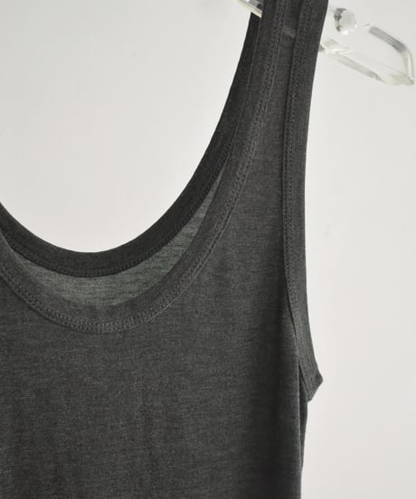 tops-02574　ハイネック＆タンクトップ レイヤード トップス　グレー　ブラウン　ブラック