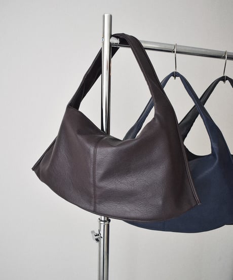 bag2-02684　ワンハンドル スラウチーバッグ　ブラウン　ネイビー　ブラック