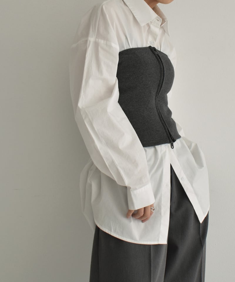 HYKE ニット　ビスチェ 楽天市場】HYKE / ハイク | 2023AW | C/C KNIT THERMAL BUSTIER