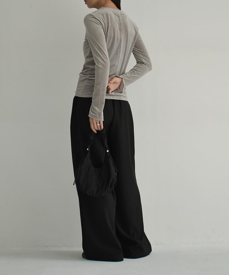 tops-04148 日本製 シアーベロア トップス エクリュ グレー tops-04148 日本製 シアーベロア トップス エクリュ グレー