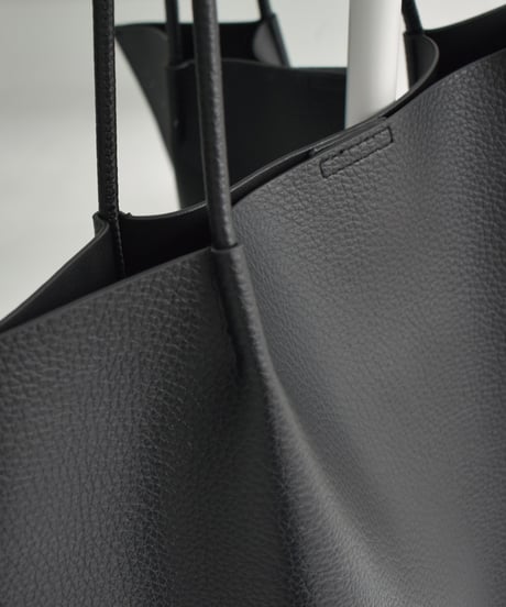 bag2-02652　トート バッグ ポーチ付き　エクリュ　モカ　ブラック