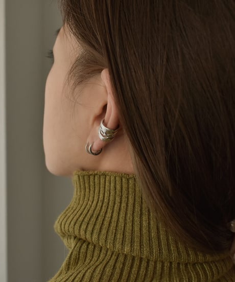 mb-earcuff-02020　SV925　ワイヤーデザイン イヤーカフ　シルバー　ゴールド  シルバー925