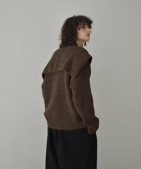 knit-02359　ショルダーニット セット　ベージュ　ライトグレー　ブラウン