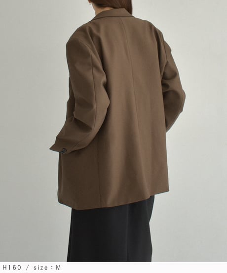 jacket-02023　3button テーラードジャケット　ブラウン