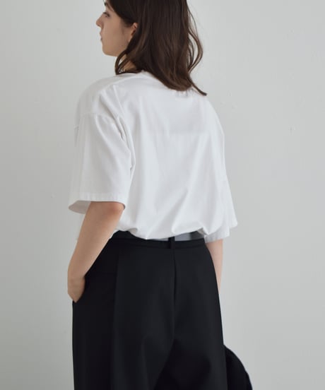 nh-tops-02532　フォトグラフィック Tee　ホワイト　ブラック