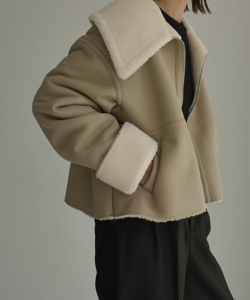 Plage RIAM フェイクムートン Vest ベージュ 38 plage（プラージュ）の