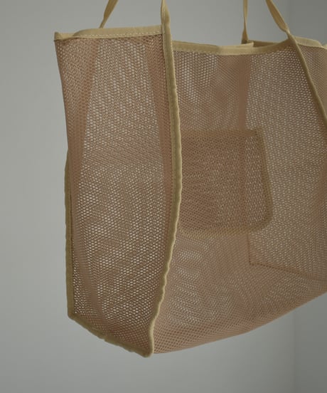 nh-bag2-02492　ビッグ シアーバッグ　モカベージュ　ブラック