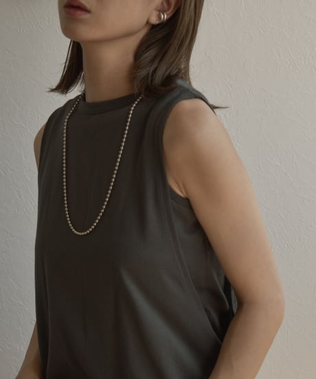 mb-necklace2-02034　日本製　ボールチェーン ネックレス　4mm玉　ロングタイプ　☆WA04