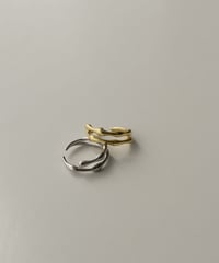 mb-earcuff-02032　SV925　ブランチツーライン イヤカフ　シルバー　ゴールド　シルバー　ゴールド シルバー925