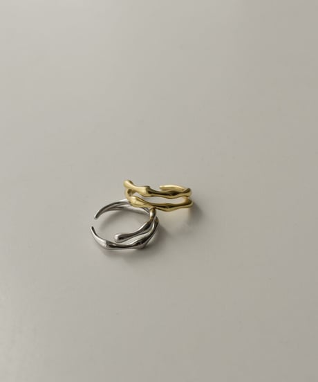 mb-earcuff-02032　SV925　ブランチツーライン イヤカフ　シルバー　ゴールド　シルバー　ゴールド シルバー925