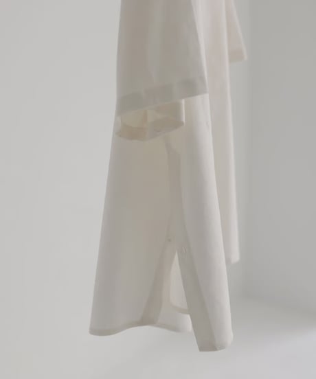 【STUDIO ENUL】 2way band collar shirt　100002
