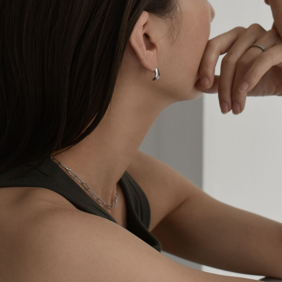 聖母ピアス   ② mb-pierce2-02446 ステンレス ドロップピアス シルバー ゴールド | L a