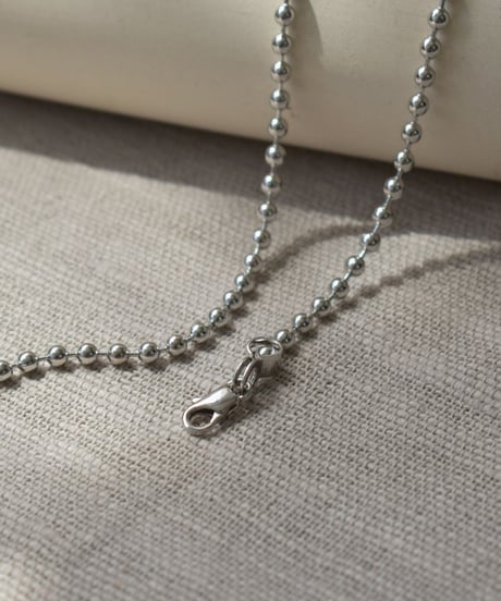 mb-necklace2-02034　日本製　ボールチェーン ネックレス　4mm玉　ロングタイプ　☆WA04