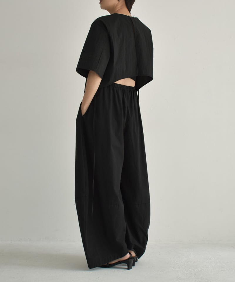 tops-02497 ストレッチ ナイロン シアー ハーフスリーブ プル