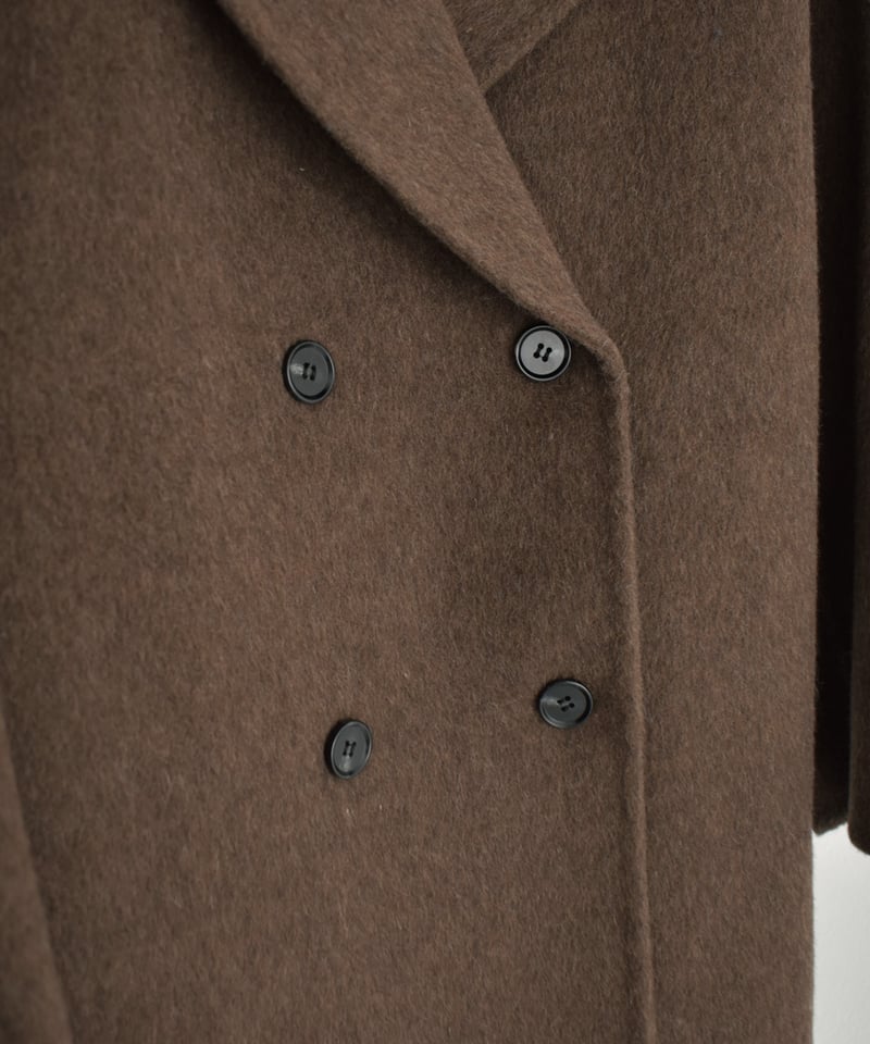 完売品 NIMES ウール リバーコート ブラウン 新品未使用 タグ付き 完売品 NIMES ウール リバーコート ブラウン 新品未使用 タグ付き 完売