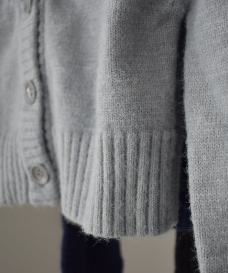 knit-02281　ショート カーディガン　グレー　ネイビー　ブラック