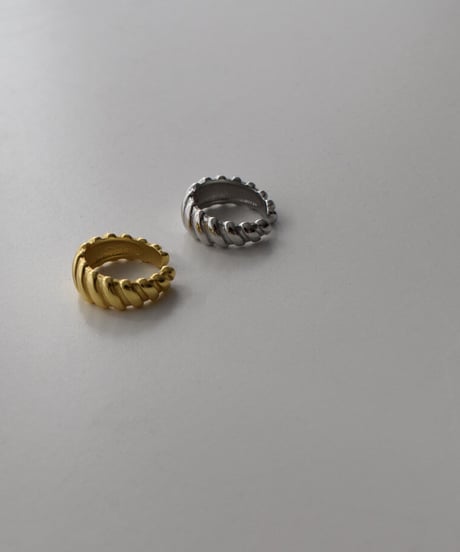 mb-earcuff-02014　SV925　スパイラル イヤーカフ　シルバー925  ゴールド