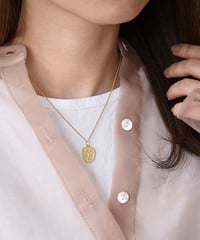 mb-necklace2-02032　SV925　フェイスモチーフ ネックレス　シルバー925  ゴールド
