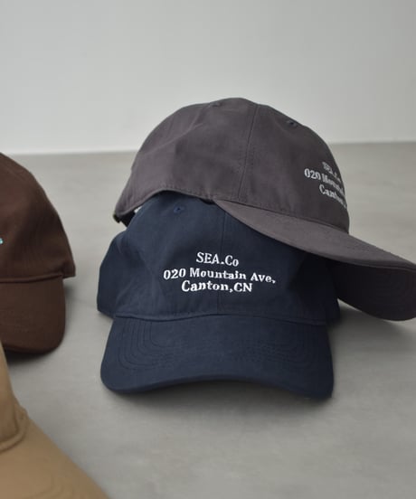 nh-cap-02064　メッセージキャップ　ベージュ　ブラウン　チャコール　ネイビー