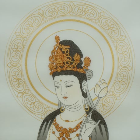 観音 掛軸 青色 金色刺繍 楽天市場】観音霊場 納経軸の通販