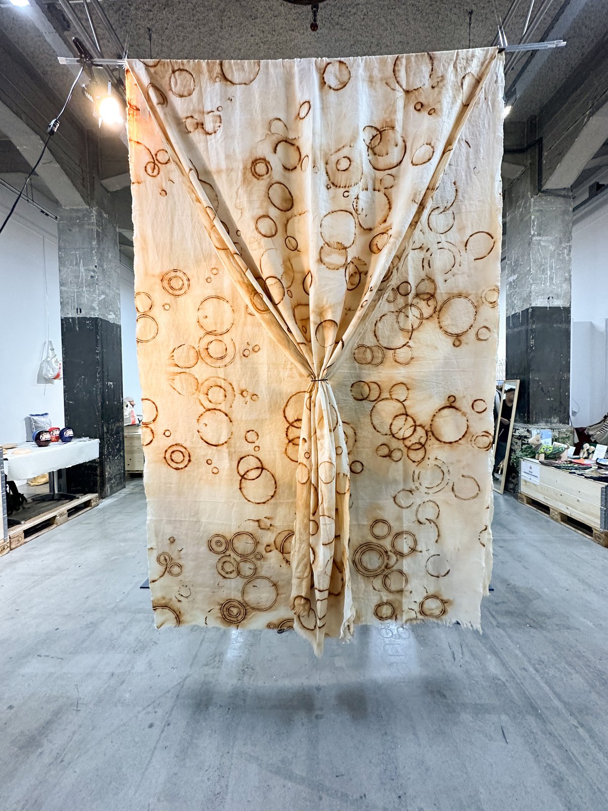 SABI Fablic | Dots 〈錆び染め〉 ”世界でひとつだけのカーテン