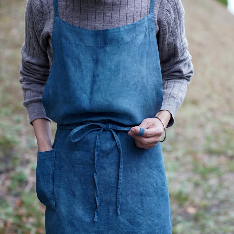 レイヤーエプロン〈藍染〉 | SUKIMONO STORE 