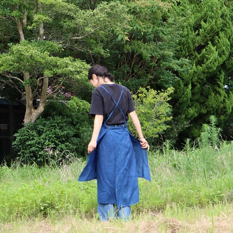レイヤーエプロン〈藍染〉