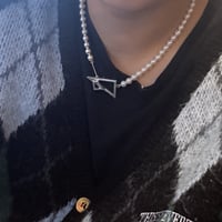 Pearl×Silverball necklace