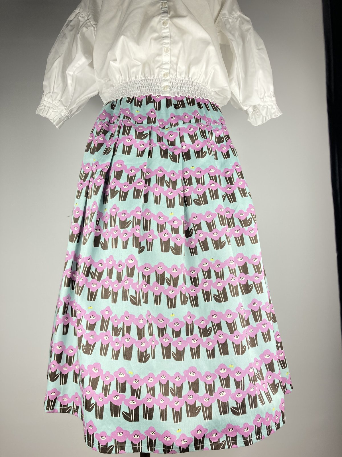 試着のみ★撫子座　可愛いお花柄スカート 再入荷♡爽やか〜フラワースカート♡ | 撫子座オンラインストア