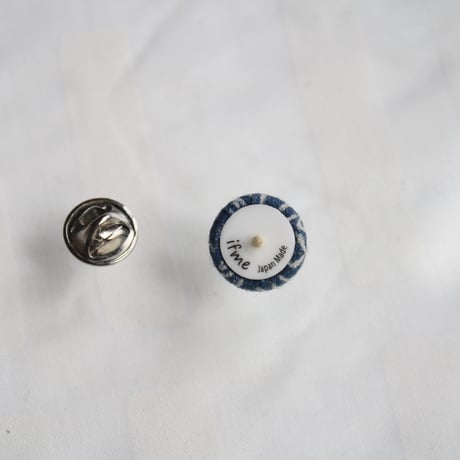 刺繍ブローチ（Kurumi和）アクアマリン（３月誕生石）
