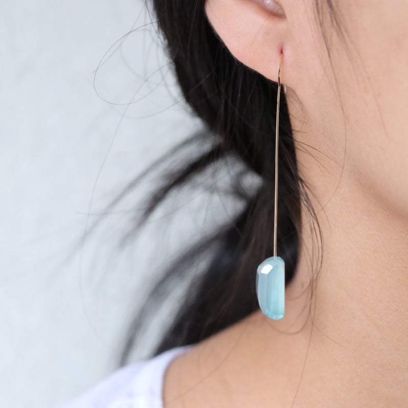 シーブルーカルセドニーピアス | ifme store シーブルーカルセドニーピアス | ifme store